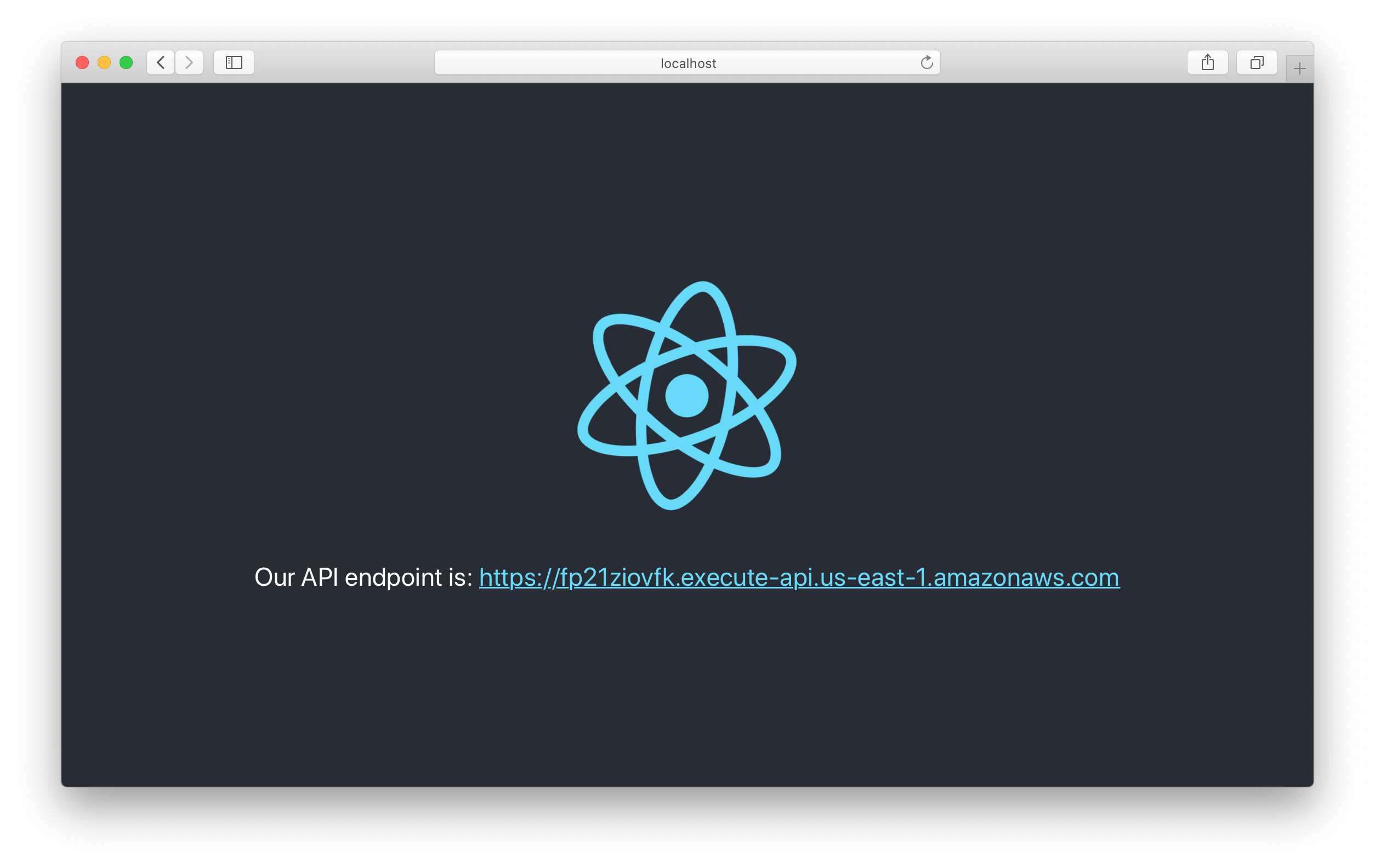 Serverless environment variable set in React